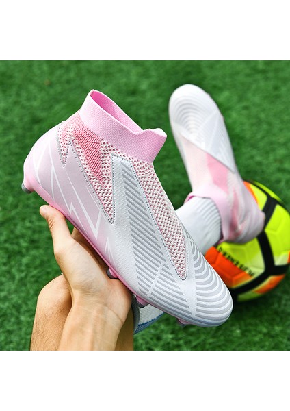 Erkek Spor Futbol Ayakkabısı Krampon - Pembe (Yurt Dışından) fırsatları