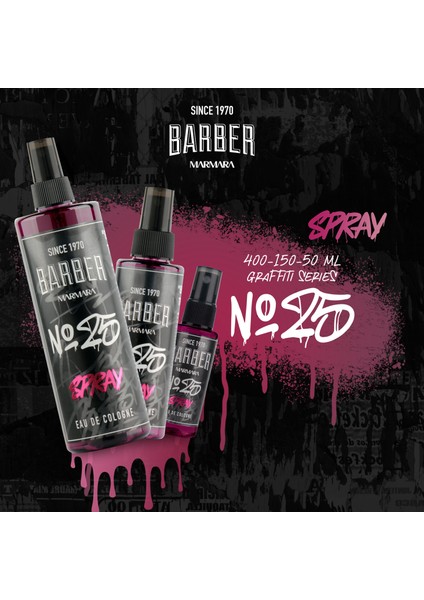 Barber Marmara No.25 EDC Sprey Kolonya 150 ml