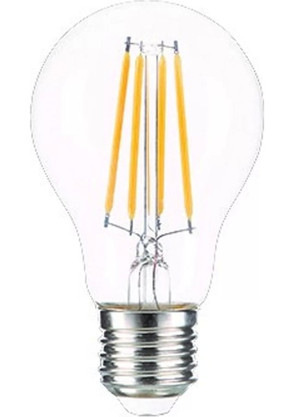 CT-4217 8W E-27 220V Buji Şeffaf LED Ampul Günışığı