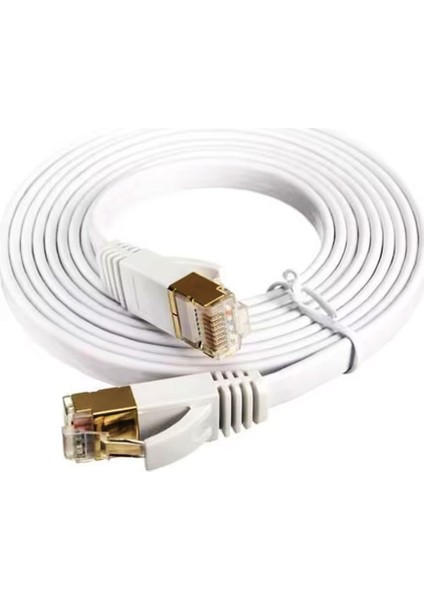 Ethernet Kablosu 10 Metre (Cat 6) Yüksek Hızlı ENF-834 Internet Kablosu (Beyaz)