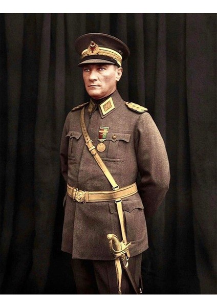 Atatürk Mareşal Üniforması PixArt Sanat Elmas Mozaik Tablo Diamond Türkiye 40*60