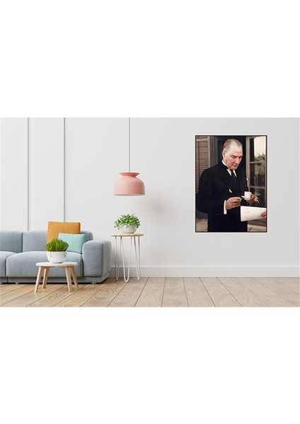 Atatürk Kahve İçerken PixArt Sanat Elmas Mozaik Diamond Türkiye 40*60