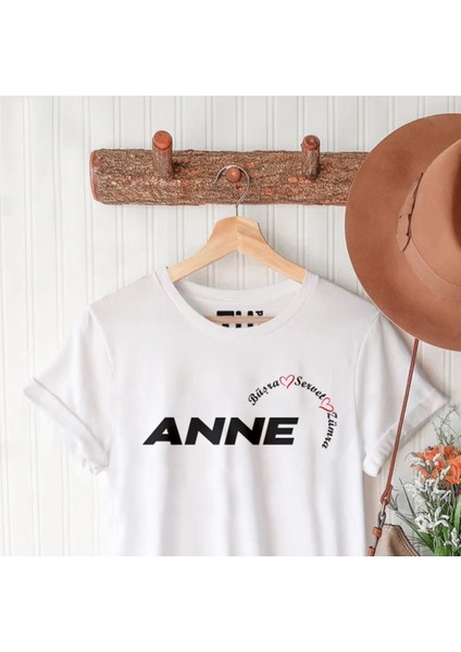 Anne ve Çocuk Isimleri Yazılı Özel Tasarım Baskılı Tişört10 fiyatları