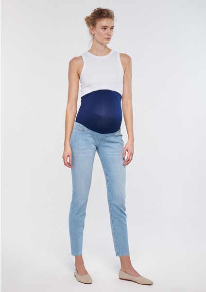 Kadın Vanessa Açık Mavi Eskitilmiş Jean Pantolon 1043284482