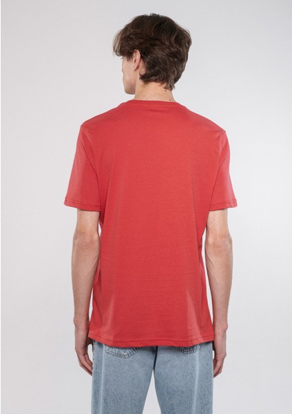 Erkek Rocks Baskılı Kırmızı Tişört 0611133-70985 fırsatları