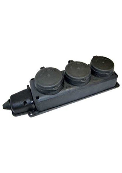 Kauçuk Priz Sanayi Tipi 3 Lü Monofaze Işıldar