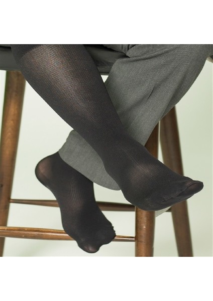 Erkek Çizgili Ccl1 Hafif Basınç Kapalı Burun Siyah Varis Çorabı modelleri