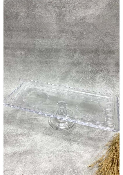El Yapımı Perla Model Ayaklı Sunumluk Kek Standı 18X37,5 cm