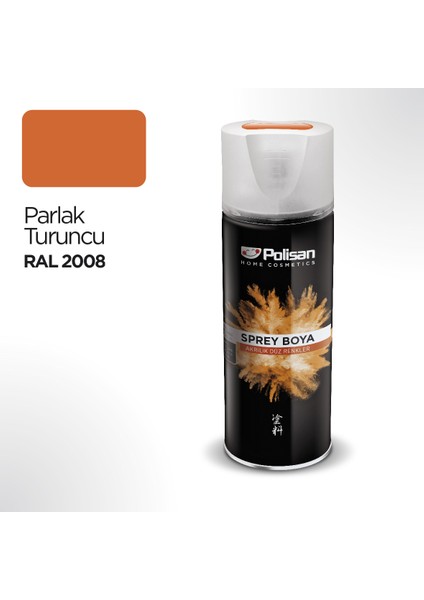 Akrilik Parlak Turuncu Sprey Boya 400 ml - RAL 2008