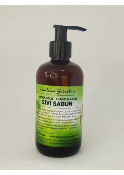 Avokadolu Sıvı Sabun Ylang Ylang Kokulu modelleri