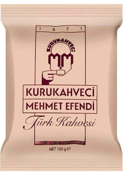 Mehmet Efendi Kurukahveci Türk Kahvesi 100GR (50 Li Set) (2 Koli*25)