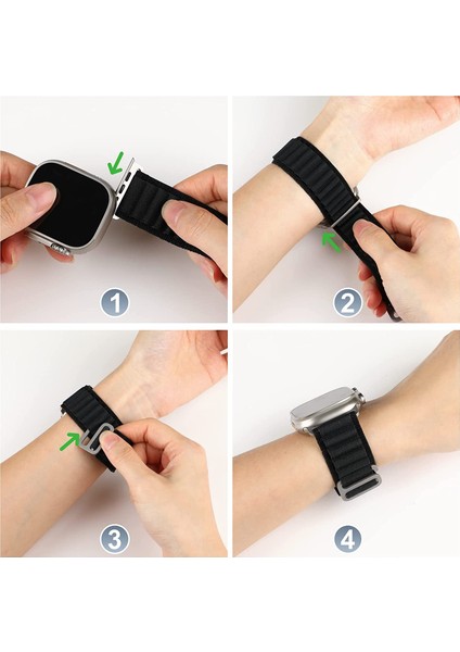 Apple Watch Uyumlu 38MM 40MM 41MM 42MM 44MM 45MM 49MM 1/2/3/4/5/6/se/7/8/ultra Kordon Alpine Loop Kordon fırsatları