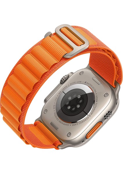 KipGsm Alpine Loop Kordon - Apple Watch 1-8 Uyumlu - 38-49mm - Canlı Renkler