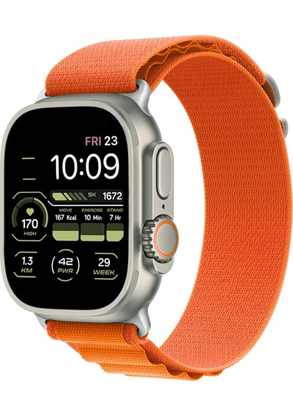 KipGsm Alpine Loop Kordon - Apple Watch 1-8 Uyumlu - 38-49mm - Canlı Renkler