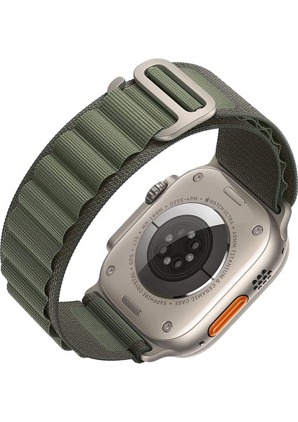 Apple Watch Uyumlu 38MM 40MM 41MM 42MM 44MM 45MM 49MM 1/2/3/4/5/6/se/7/8/ultra Kordon Alpine Loop Kordon