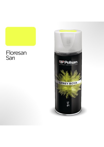 Floresan Sarı Sprey Boya 400 ml