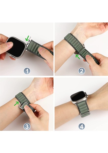 Apple Watch Uyumlu 38MM 40MM 41MM 42MM 44MM 45MM 49MM 1/2/3/4/5/6/se/7/8/ultra Kordon Alpine Loop Kordon fırsatları
