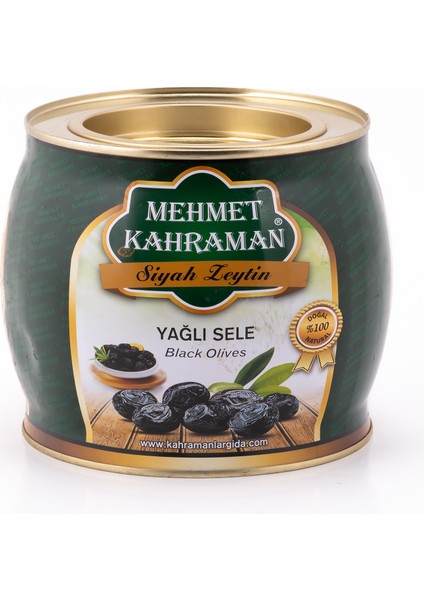 Mehmet Kahraman Yağlı Sele Siyah Zeytin Jumbo S 291-320 Kb