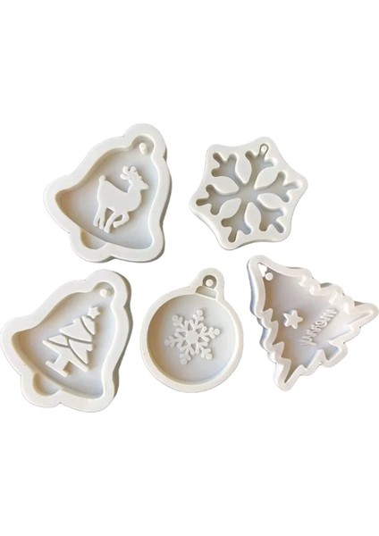 5 Parçalı Noel Kolye Silikon Kalıp (Yurt Dışından)