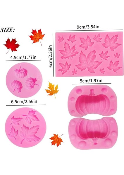 4 Adet Cadılar Bayramı Tema Serisi Silikon Kalıp (Yurt Dışından) modelleri