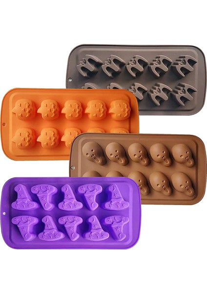 4 Cadılar Bayramı Şeker Kalıpları Seti (Yurt Dışından)