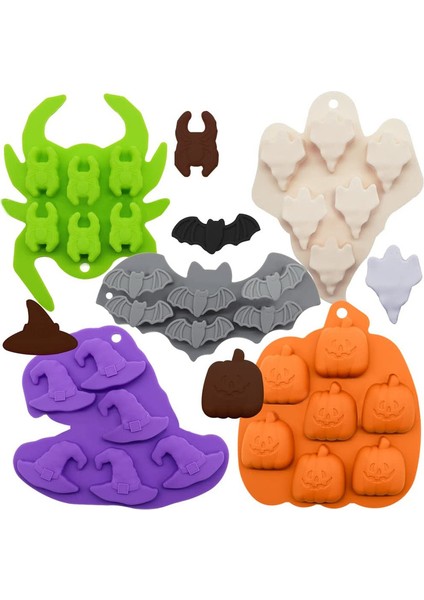 10 Parçalı Cadılar Bayramı Temalı Kalıpların Iki Seti (Yurt Dışından)