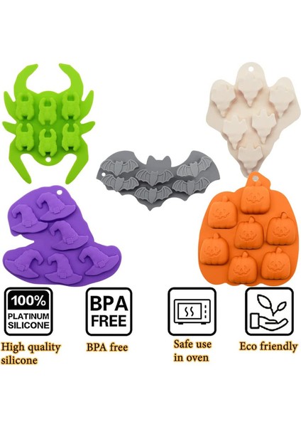 10 Parçalı Cadılar Bayramı Temalı Kalıpların Iki Seti (Yurt Dışından) fırsatları