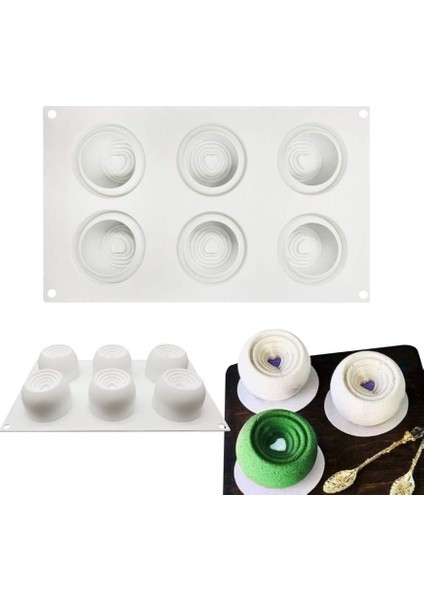 6st Kalp Dönen Silikon Kalıp (Yurt Dışından)