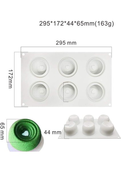 6st Kalp Dönen Silikon Kalıp (Yurt Dışından) indirimleri