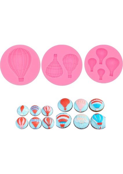 3szt Sıcak Hava Balonu Silikon Kalıp (Yurt Dışından)