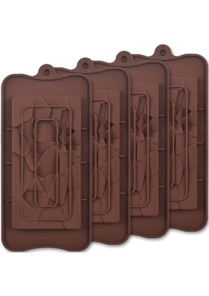 4 Adet Tam Sürüm Çikolata Kalıp Parçaları (Yurt Dışından)