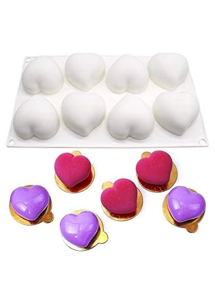 8 Bükülmüş Kalp Silikon Kalıp Şirketi (Yurt Dışından)