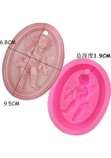 Silikon Kalıp ve Melek Kabartma 2 Yaprak (Yurt Dışından) modelleri