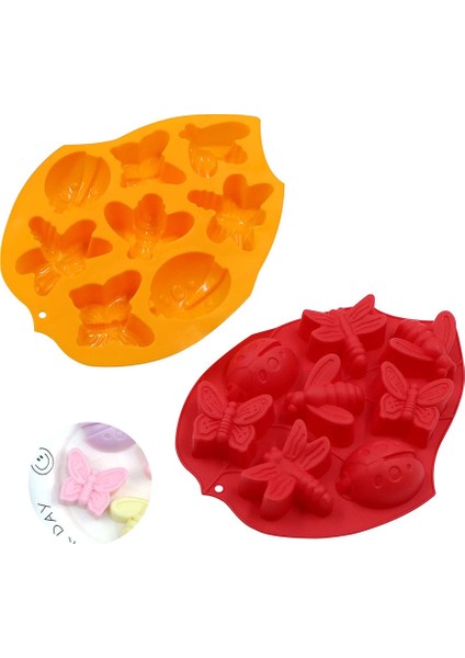Üç Boyutlu Böcek Pişirme Kalıbı 2 2 Renk (Yurt Dışından)