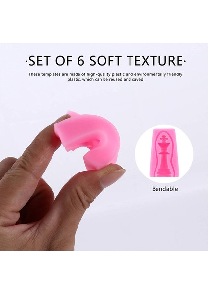 6 Satranç Silikon Kalıp (Yurt Dışından) modelleri