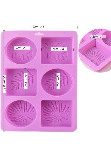 2 Adet 6 Firma Kare Oval Bıçak Kalıp Fioletowy (Yurt Dışından) fiyatları