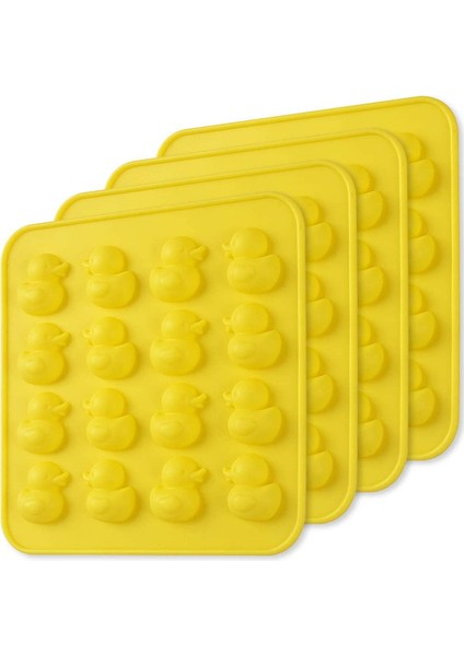 4 ADET16SZT Sarı Ördek Silikon Kalıp (Yurt Dışından)