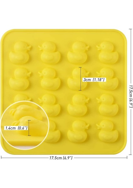 4 ADET16SZT Sarı Ördek Silikon Kalıp (Yurt Dışından) fiyatları