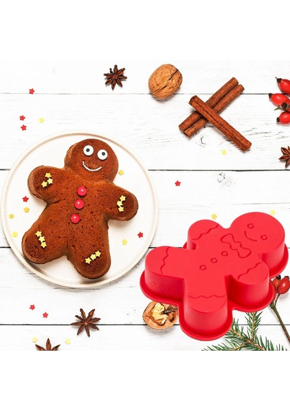 2 Adet Zencefilli Kurabiye Adam Silikon Pişirme Kalıbı (Yurt Dışından) indirimleri