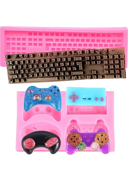 2 Adet Silikon Klavye Kalıbı (Yurt Dışından)