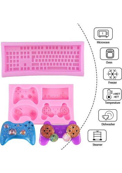 2 Adet Silikon Klavye Kalıbı (Yurt Dışından) modelleri