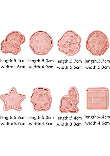 8szt Karikatür Kurabiye Kalıp (Yurt Dışından) fiyatları