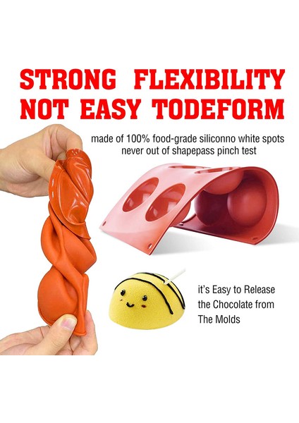 3 Adet Silikon Yarım Küre Kalıp (Yurt Dışından) fiyatları