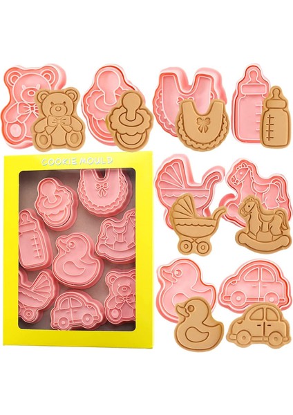 8 Bebek Temalı Bisküvi Punch (Yurt Dışından)