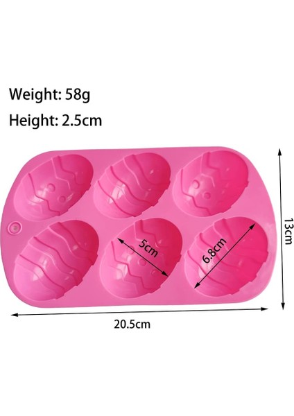 3 Silikon Paskalya Yumurta Kalıp Pembe (Yurt Dışından) fiyatları