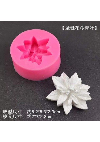 2 Silikon Noel Çiçek Kalıpları Seti (Yurt Dışından) fiyatları