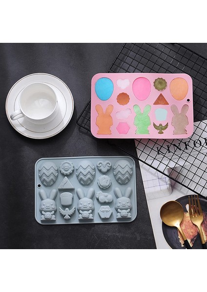 2x Silikon Çikolata Tavşan Kalıp (Yurt Dışından) modelleri