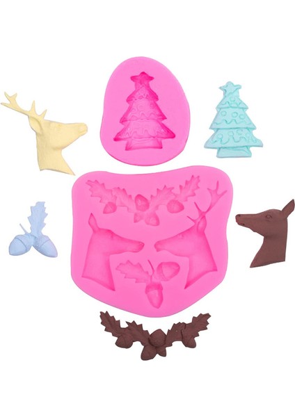 Noel Silikon Pişirme Kalıbı 2 Parça (Yurt Dışından)