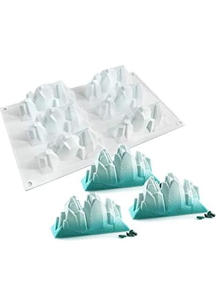 6 Şirket Dağ Tepe Pasta Kalıp (Yurt Dışından)