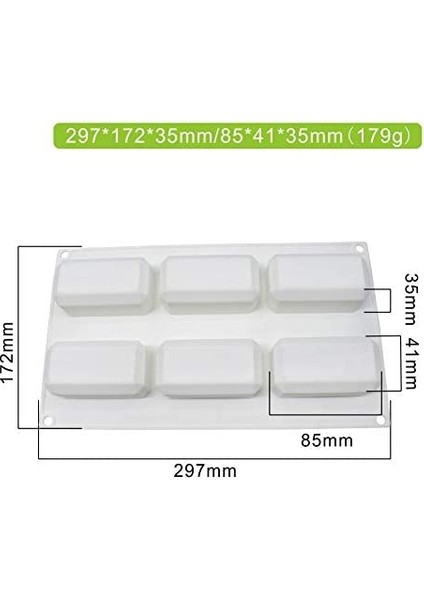 2 Adet6 Brıcs Mousse Kalıp (Yurt Dışından) modelleri